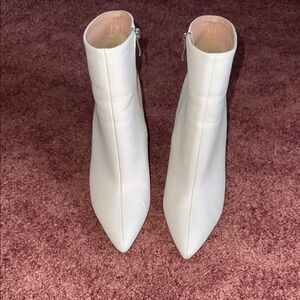 SHEIN Chic White Ankle Booties